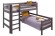 Угловая кровать Соня с прямой лестницей вариант 7 Лаванда