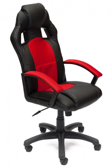 Кресло руководителя Т 09 Красный-черный