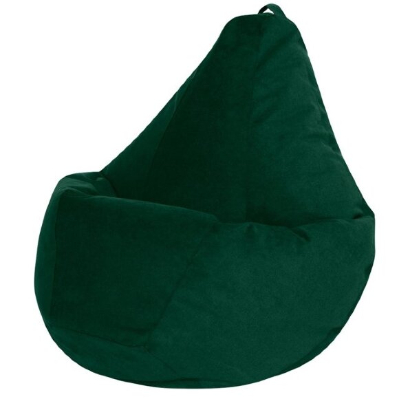 Кресло-мешок Груша Зеленый Велюр