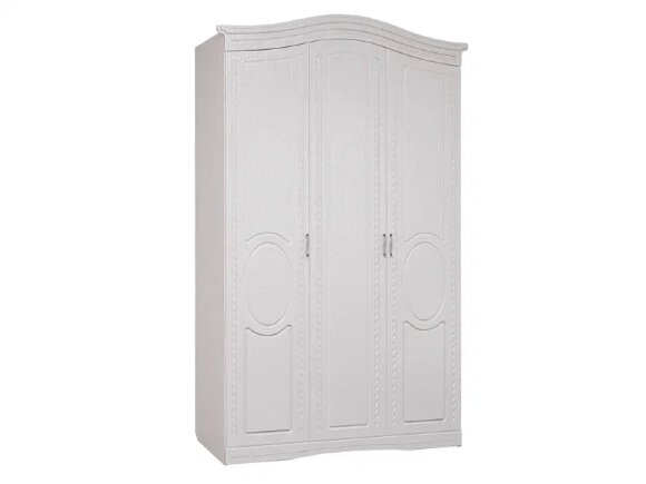 Шкаф 3-х дверный М-2 Гертруда Белая лиственница/Ясень жемчужный