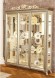 Шкаф 3-х дверный Версаль ГВ-04К с короной цвет слоновая кость