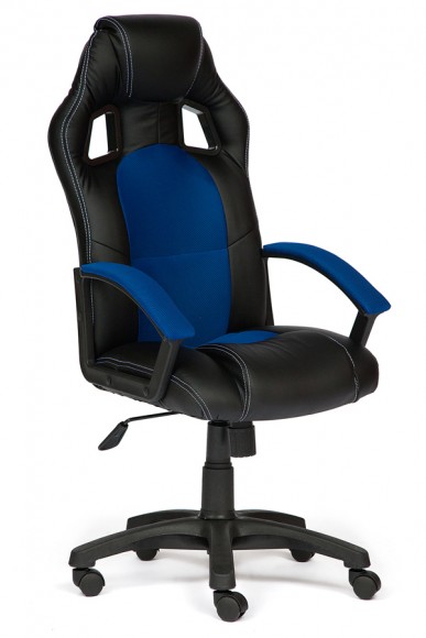 Кресло руководителя Т 09 Синий-черный