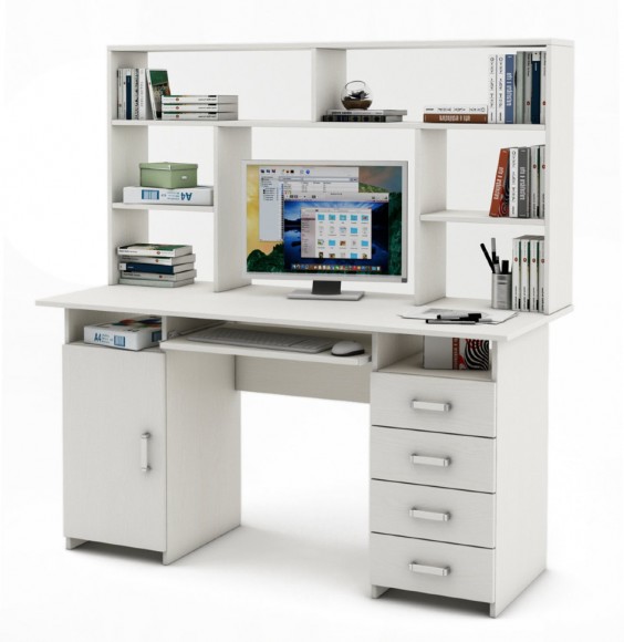 Письменный стол Лайт 7К с надстройкой